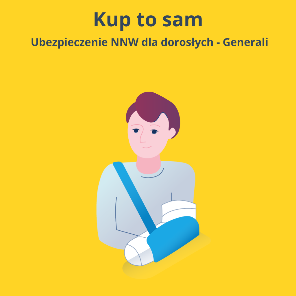 Kliknij by kupić ubezpieczenie NNW dla dorosłego w Generali